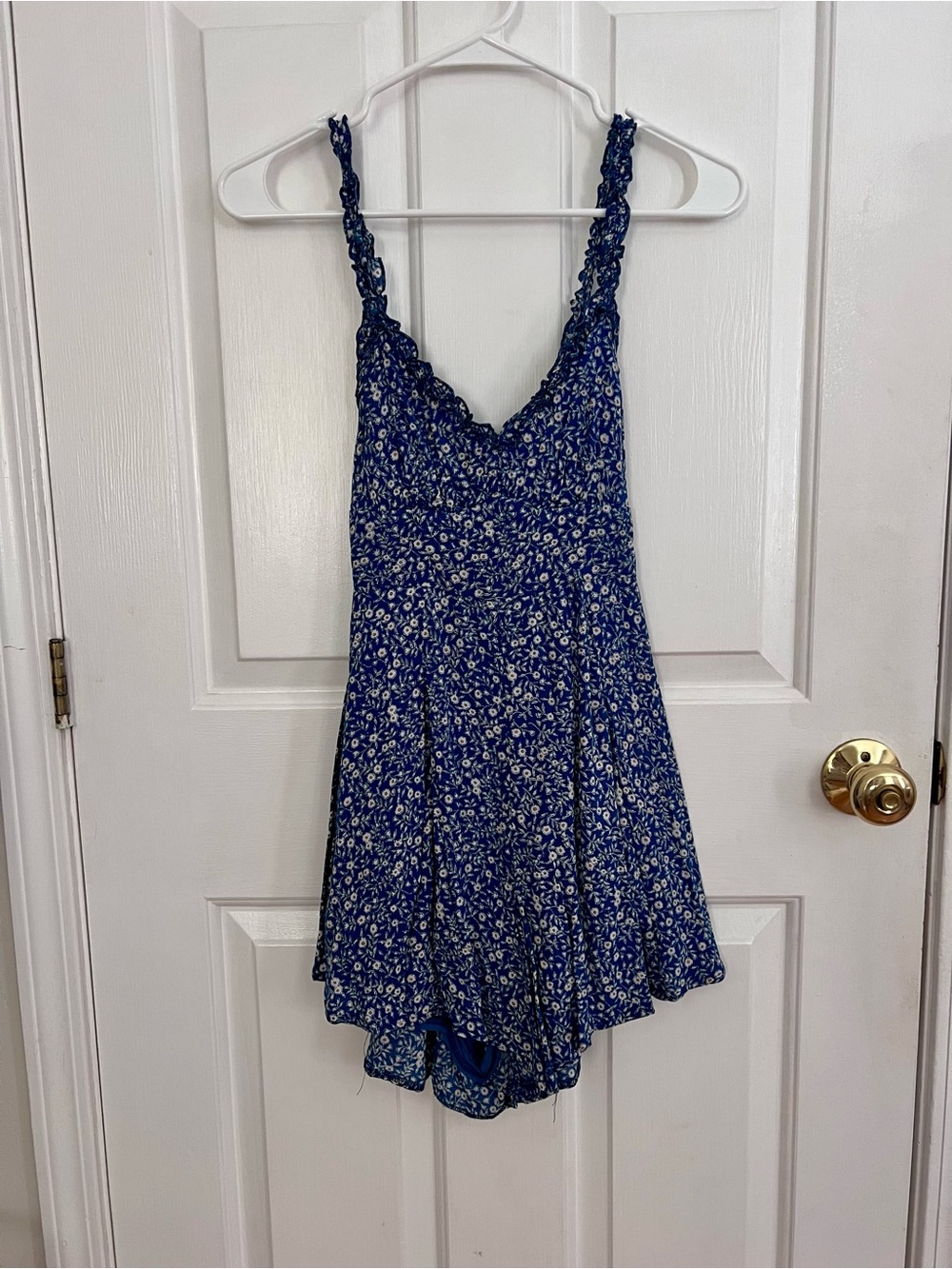 Princess Polly Blue Floral Romper